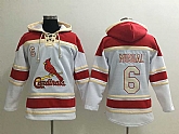 St. Louis Cardinals #6 Stan Musial White Sawyer Hooded Sweatshirt MLB Hoodie,baseball caps,new era cap wholesale,wholesale hats